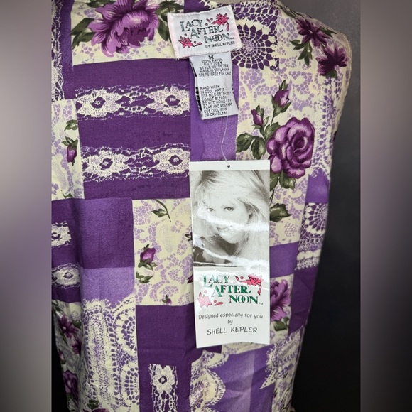 Vintage Lacy Afternoon 3-Piece Set Reversible Top NWT Pockets Skirt - Picture 8 of 16